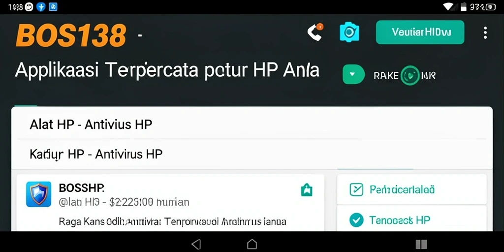 Antarmuka BOS138 yang sederhana dan intuitif untuk penggunaan sehari-hari.