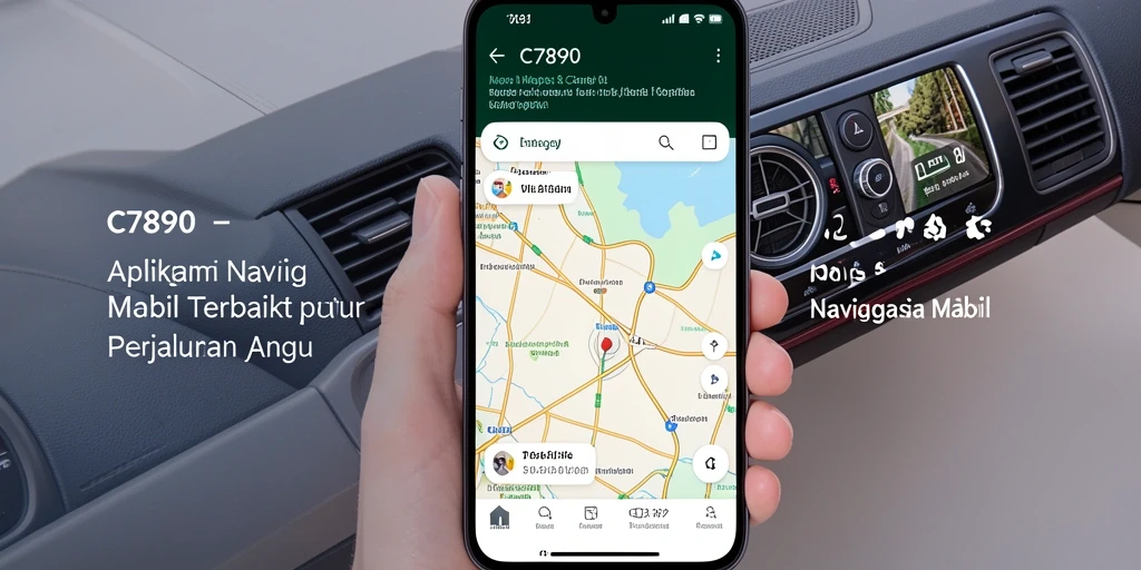 Tampilan antarmuka C7890 yang mudah digunakan untuk Navigasi Mobil.