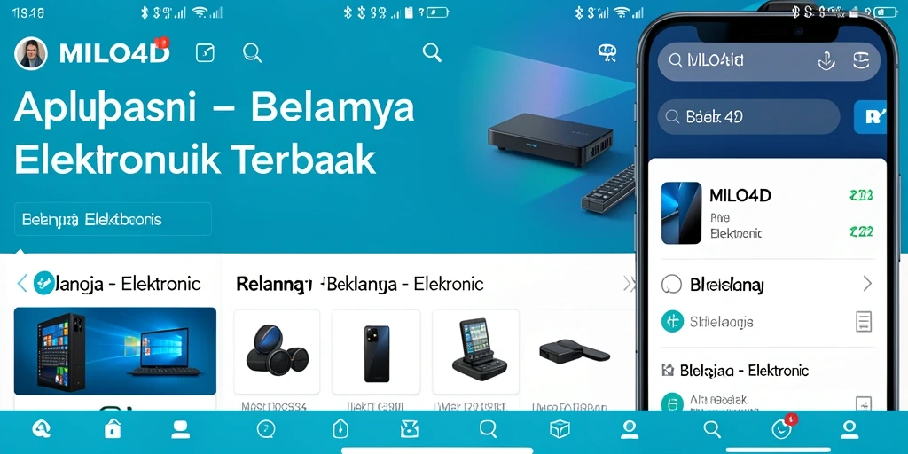 Antarmuka aplikasi MILO4D yang intuitif dan menarik.