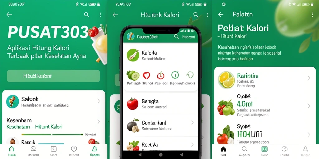Tampilan antarmuka PUSAT303 yang user-friendly untuk hitung kalori.
