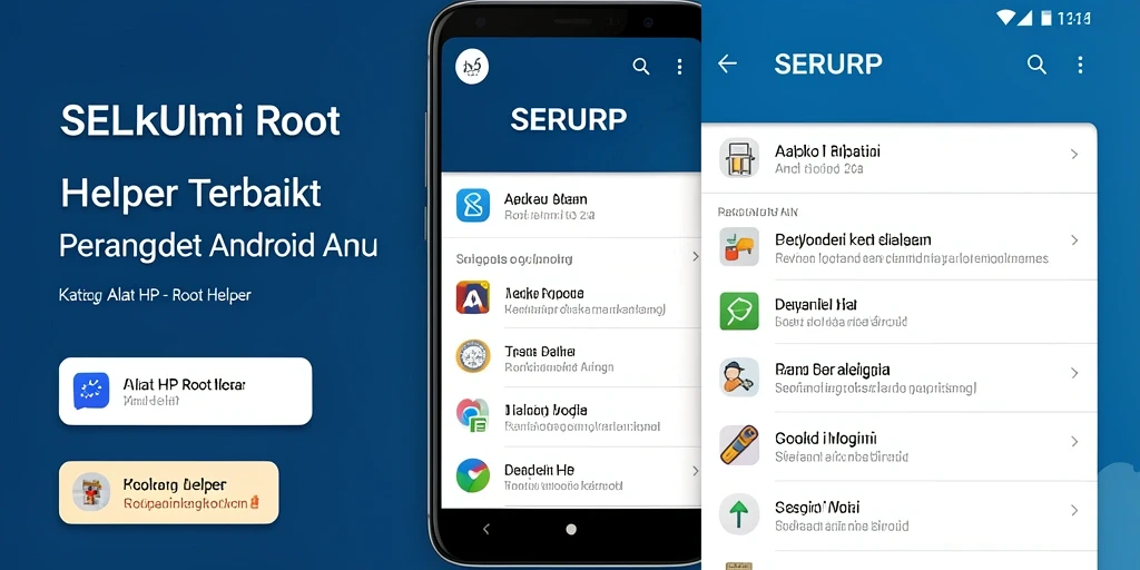 Antarmuka aplikasi SERURP yang intuitif dan mudah dipahami.