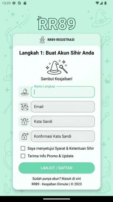 Cara Mudah Registrasi Akun Baru rr89